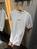 Camiseta Zara Slim Fit Branca