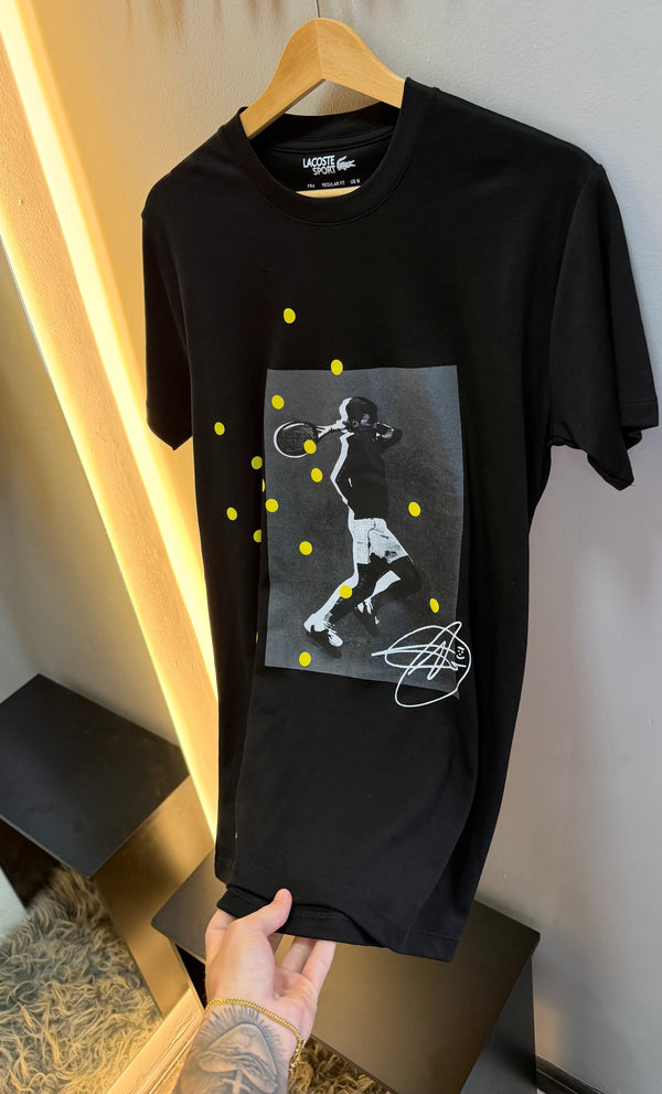 Camiseta Lacoste Djokovic - Preta