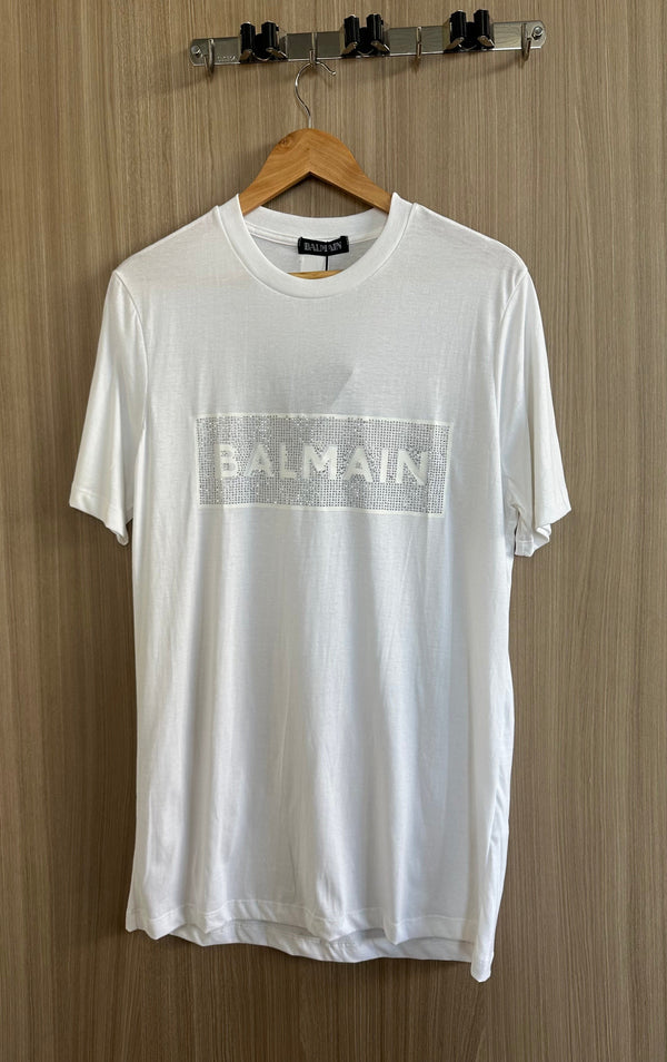 Camiseta Balmain Branca - Luxo