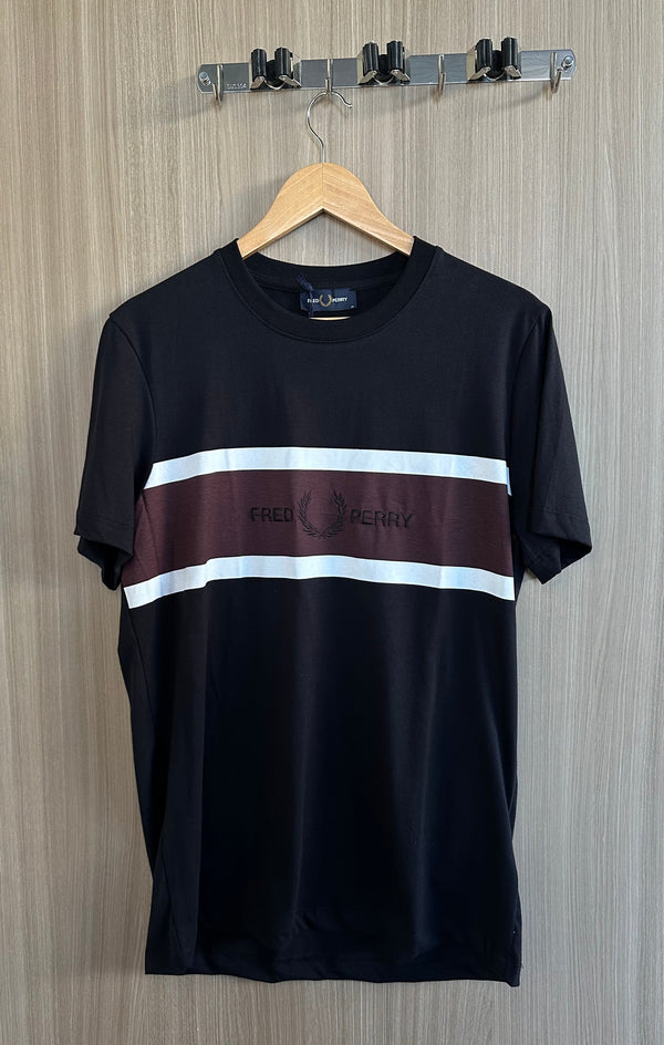 Camiseta Fred Perry Preta - Luxo