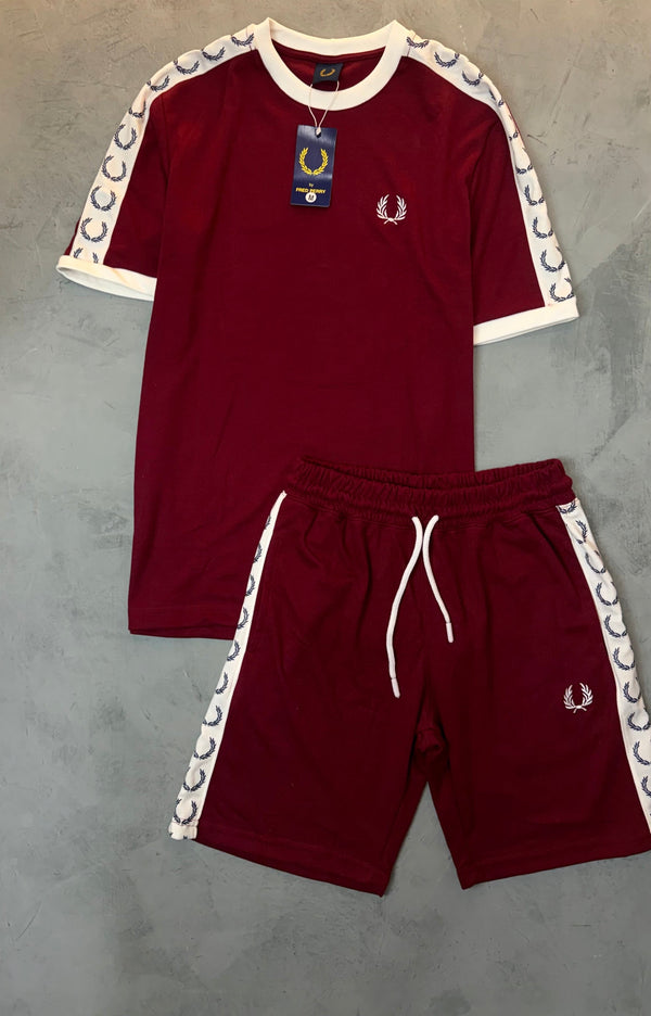 Conjunto Fred Perry Bordo