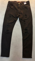 Calça Jogador Rasgada Preta - 100% Original