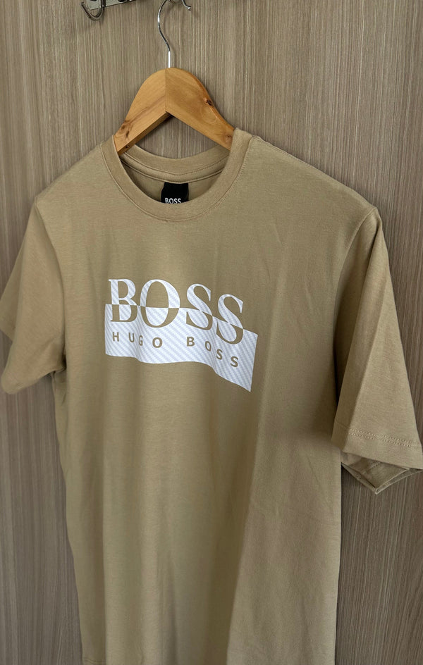 Camiseta Hugo Boss Bege