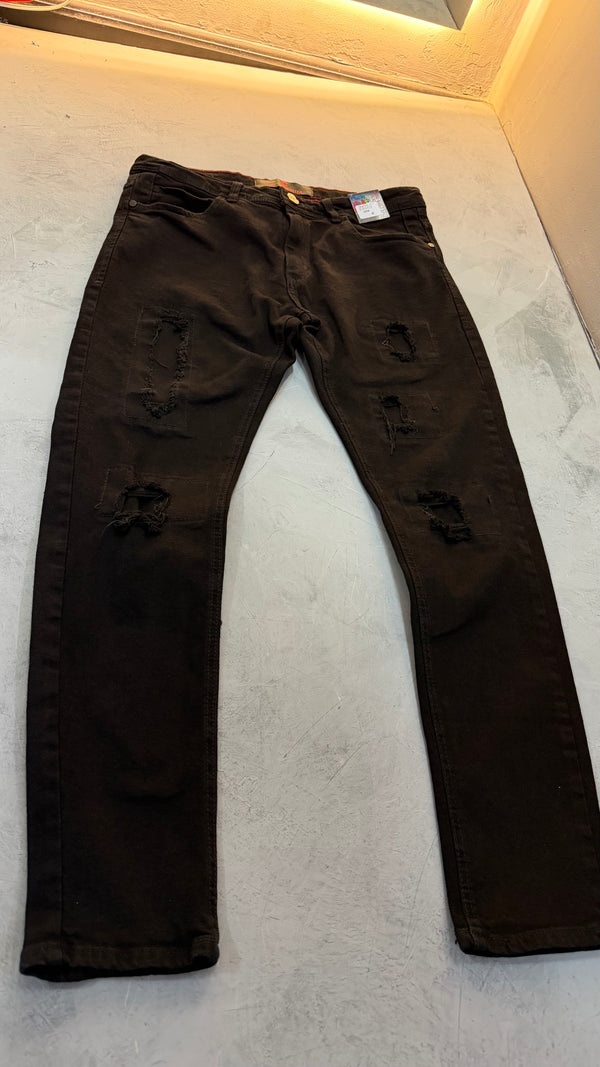 Calça Jogador Rasgada Preta - 100% Original