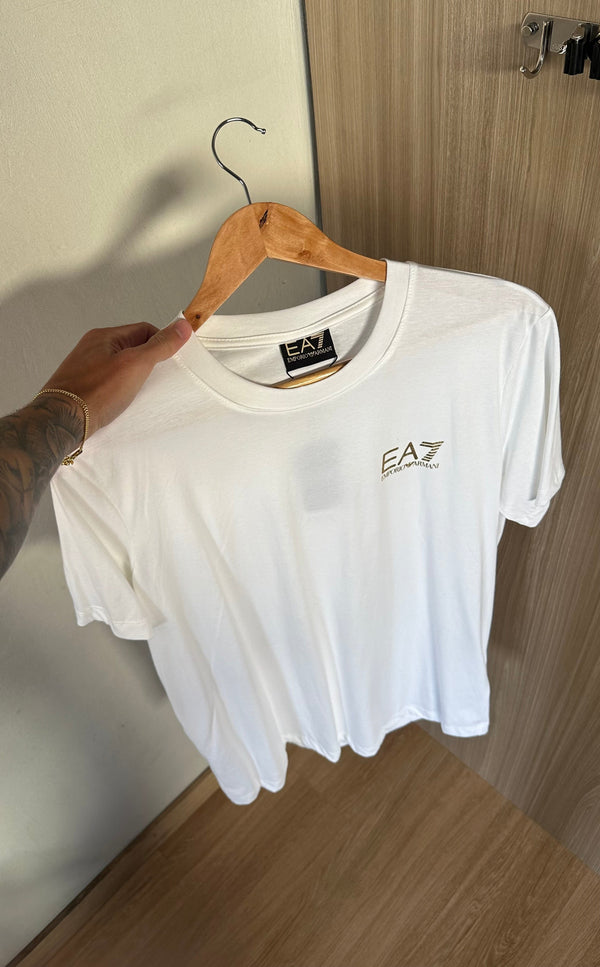 Camiseta EA7 Branca - Luxo
