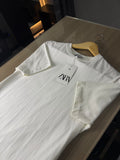 Camiseta Zara Slim Fit Off