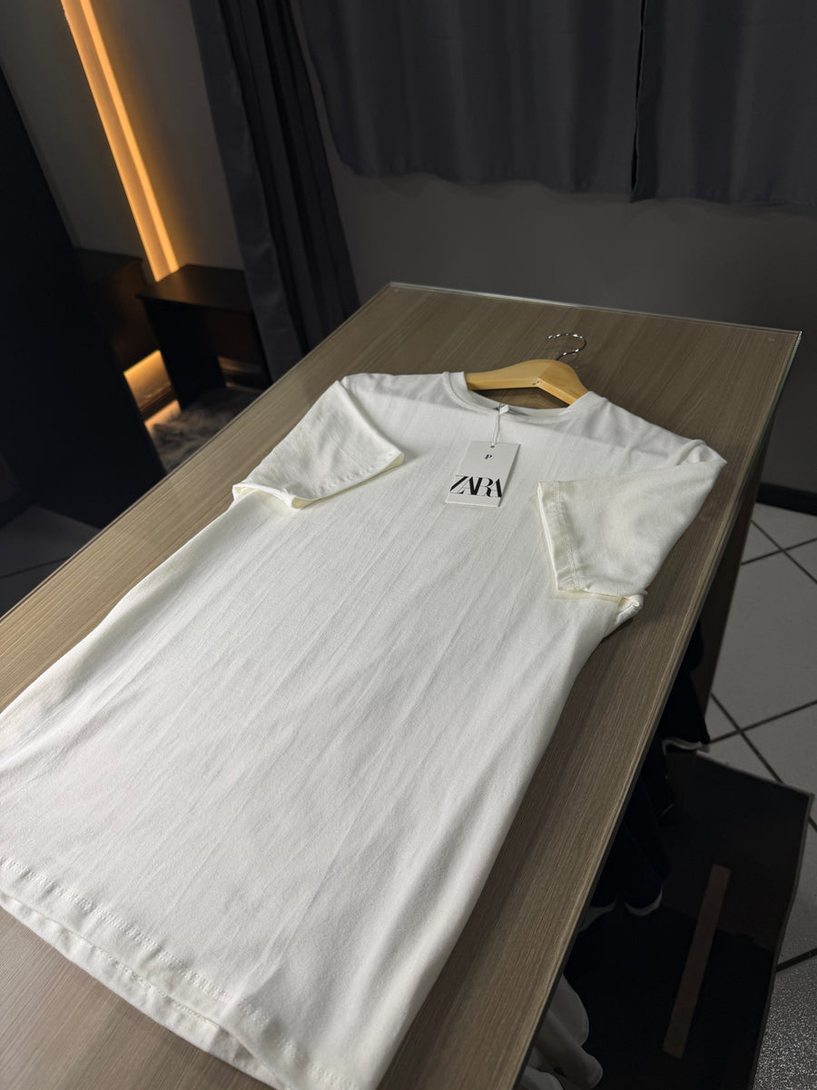 Camiseta Zara Slim Fit Off