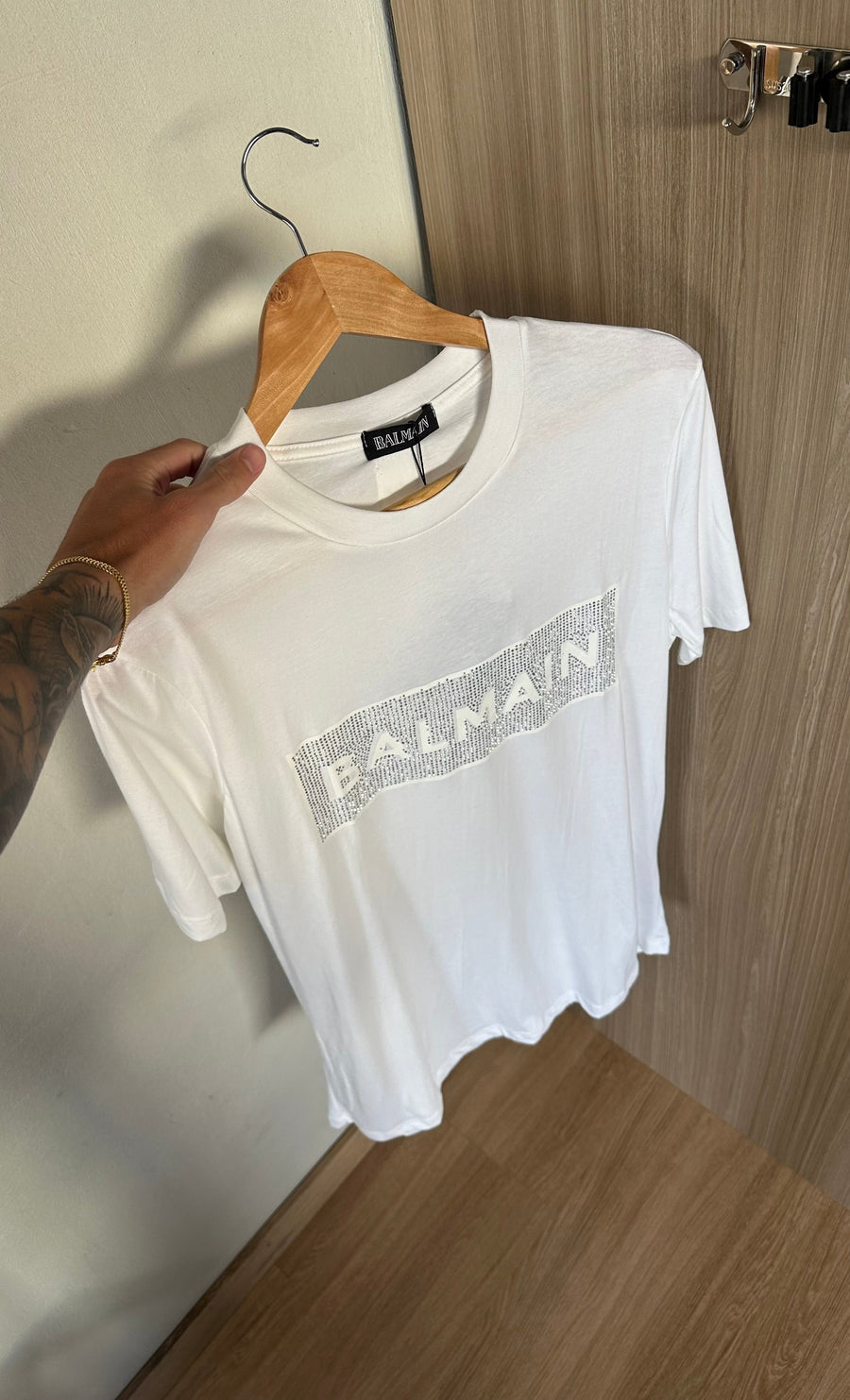 Camiseta Balmain Branca - Luxo