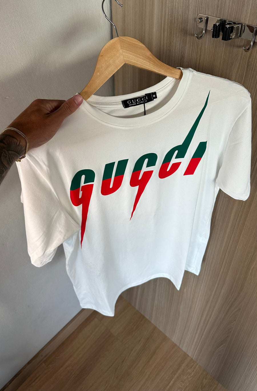 Camiseta Gucci Branca - Luxo