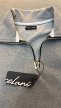 Meio Zíper Celani Cinza - Original