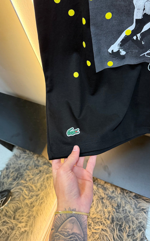 Camiseta Lacoste Djokovic - Preta