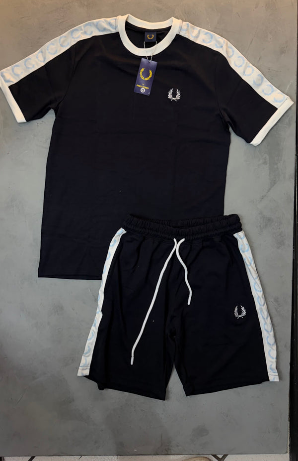 Conjunto Fred Perry Preto