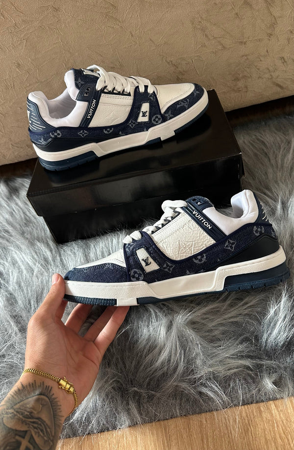Tênis Louis Vuitton Azul e Branco