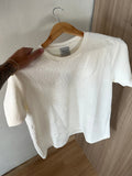 Camiseta Gucci Branca Texturizada