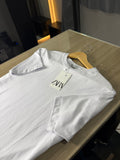 Camiseta Zara Slim Fit Branca