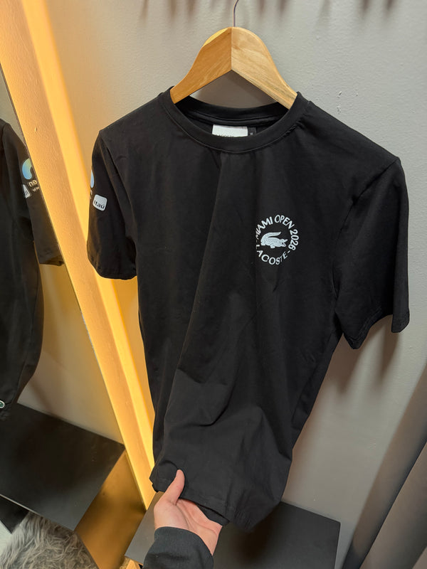 Camiseta Lacoste Miami Open 2026 - Preto