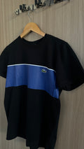 Camiseta Lacoste Preta e Azul