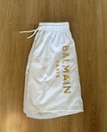 Bermuda Balmain Branca Premiun