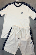 Conjunto Fred Perry Branco